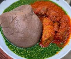 Amala/Poundo/Garri/Fufu + Ewedu + Buka Stew